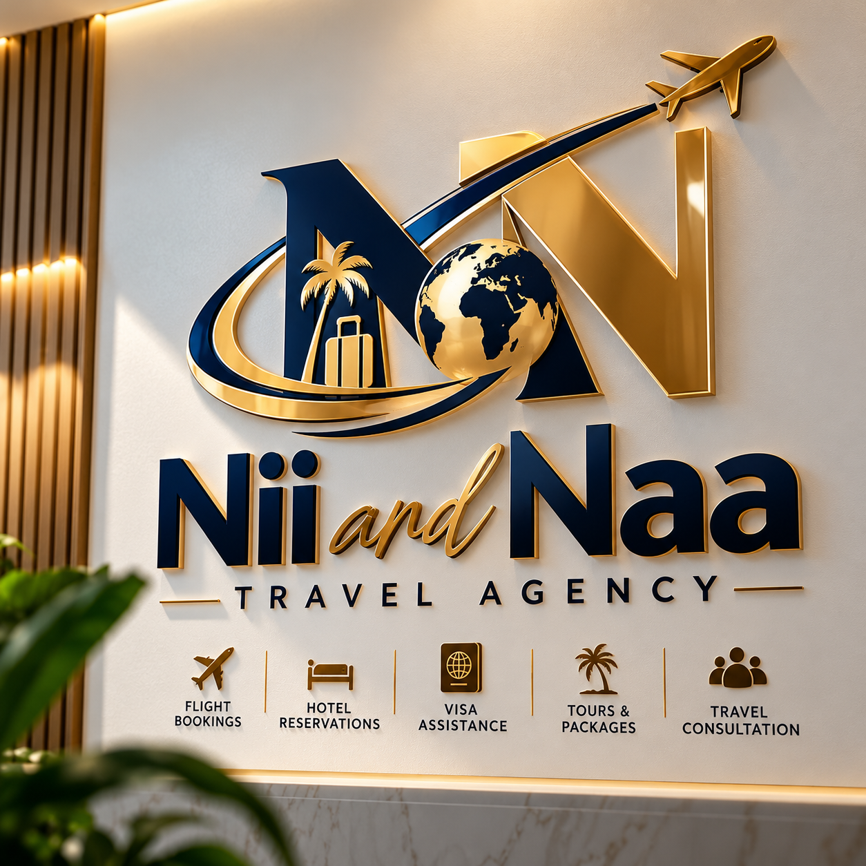 Nii and Naa Travel Agency office reception
